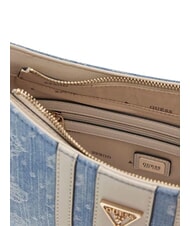 GUESS NOELLE 2 Sac bandouli&egrave;re ajustable logo denim - Sacs pour Femme - 6