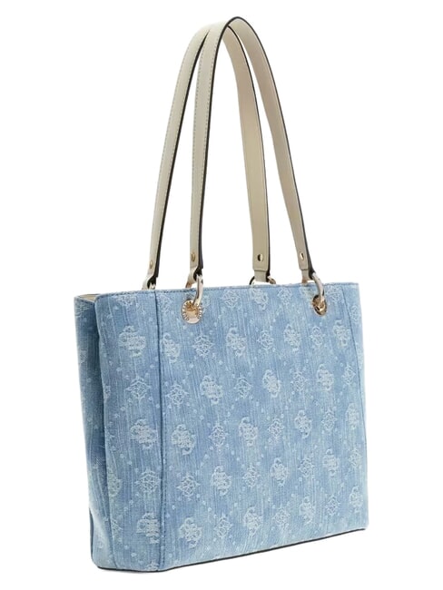 NOELLE 2 Sac cabas &agrave; double anse logo denim - Sacs pour Femme