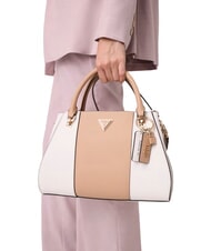 GUESS NOELLE 2  Mini sac &agrave; main, avec bandouli&egrave;re blanc cass&eacute;/beige - Sacs pour Femme - 2