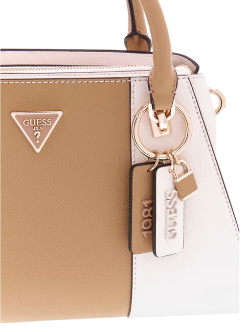 NOELLE 2  Mini sac &agrave; main, avec bandouli&egrave;re blanc cass&eacute;/beige - Sacs pour Femme