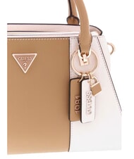 GUESS NOELLE 2  Mini sac &agrave; main, avec bandouli&egrave;re blanc cass&eacute;/beige - Sacs pour Femme - 6