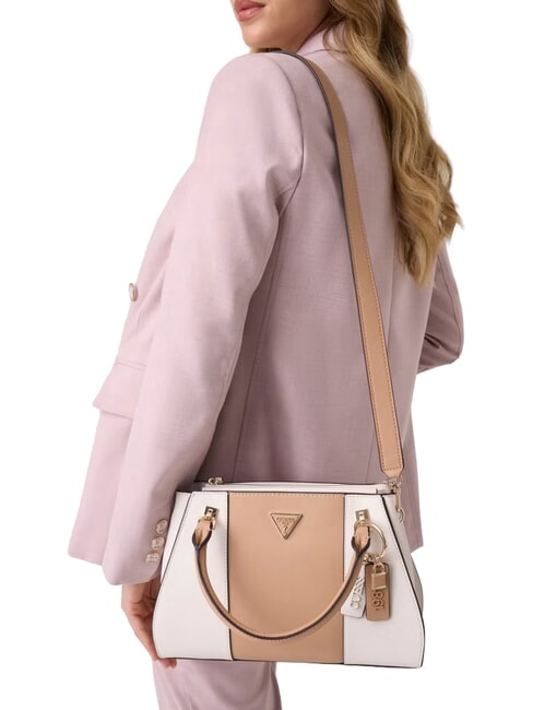 NOELLE 2  Mini sac &agrave; main, avec bandouli&egrave;re blanc cass&eacute;/beige - Sacs pour Femme