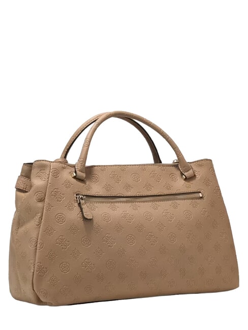 ELLA Sac &agrave; main avec bandouli&egrave;re logo beige - Sacs pour Femme