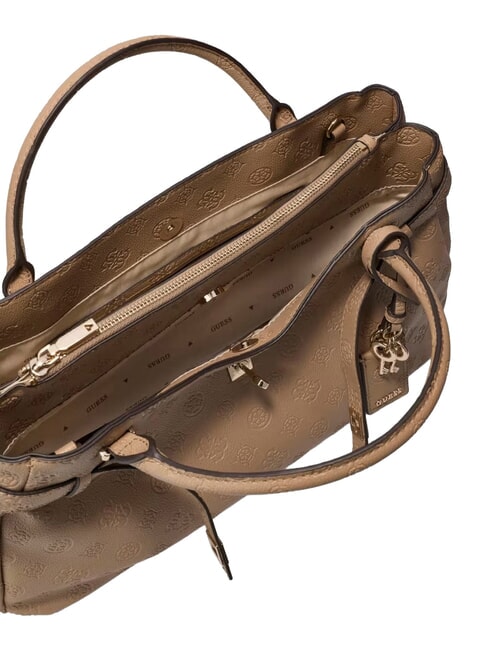 ELLA Sac &agrave; main avec bandouli&egrave;re logo beige - Sacs pour Femme