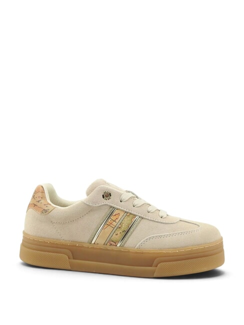 GEO Baskets en cuir beige / beige g&eacute;o - Chaussures Femme