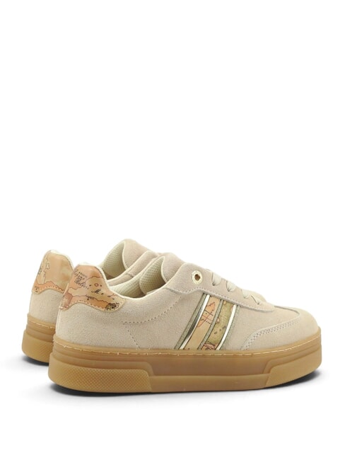 GEO Baskets en cuir beige / beige g&eacute;o - Chaussures Femme