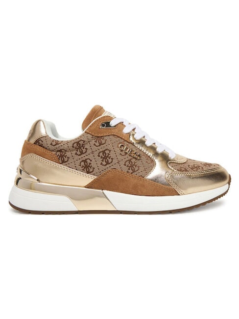 MOXEA19 Baskets beige/platine - Chaussures Femme