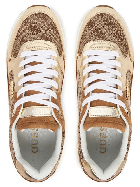 MOXEA19 Baskets beige/platine - Chaussures Femme