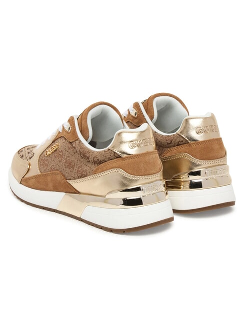 MOXEA19 Baskets beige/platine - Chaussures Femme