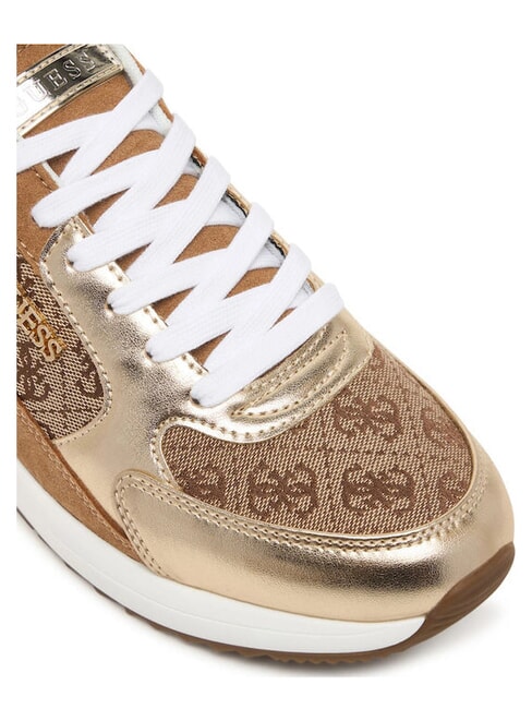 MOXEA19 Baskets beige/platine - Chaussures Femme