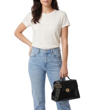 THE BRIDGE IRENE Sac bandouli&egrave;re en cuir black Gold - Sacs pour Femme - 2