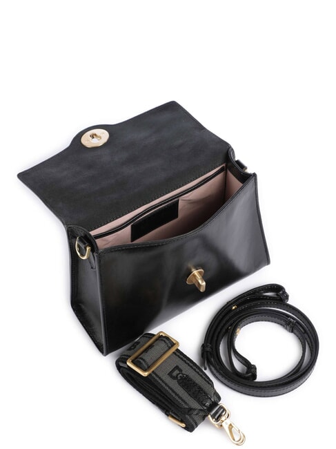 IRENE Sac bandouli&egrave;re en cuir black Gold - Sacs pour Femme
