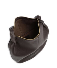 THE BRIDGE MARISA Sac bandouli&egrave;re en cuir moka &agrave; l'or - Sacs pour Femme - 4