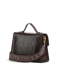 THE BRIDGE IRENE Sac bandouli&egrave;re en cuir moka &agrave; l'or - Sacs pour Femme - 3