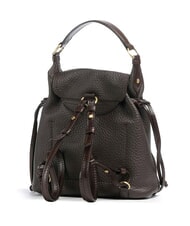 THE BRIDGE MARTINA Sac &agrave; dos en cuir martel&eacute; moka &agrave; l'or - Sacs pour Femme - 2