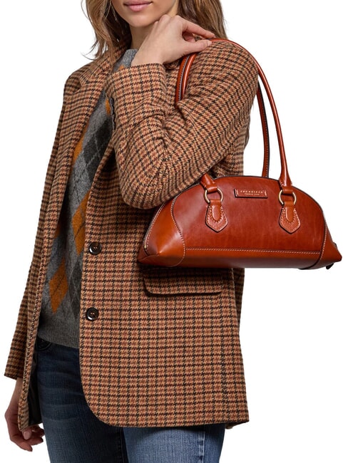 MAGDA Sac bandouli&egrave;re en cuir safran/or - Sacs pour Femme