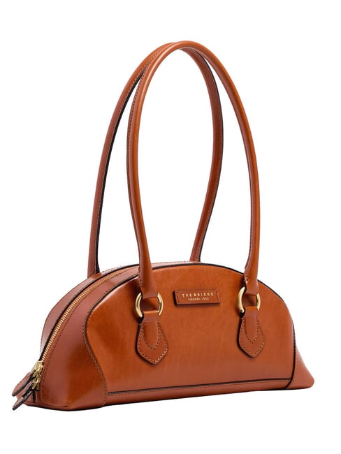 MAGDA Sac bandouli&egrave;re en cuir safran/or - Sacs pour Femme