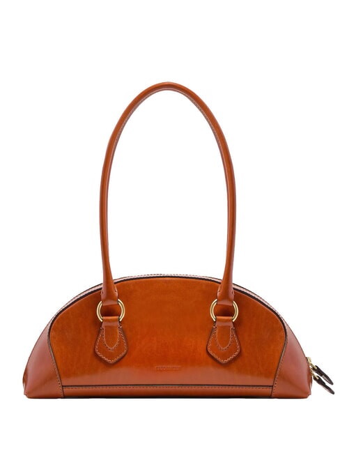MAGDA Sac bandouli&egrave;re en cuir safran/or - Sacs pour Femme