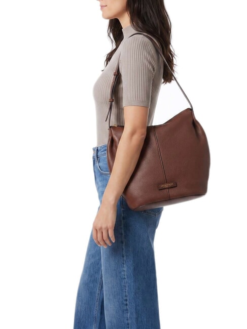MARISA Sac bandouli&egrave;re en cuir MARRON - Sacs pour Femme