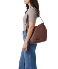 THE BRIDGE MARISA Sac bandouli&egrave;re en cuir MARRON - Sacs pour Femme - 2