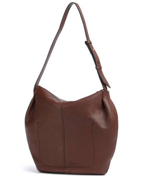 MARISA Sac bandouli&egrave;re en cuir MARRON - Sacs pour Femme