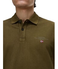 NAPAPIJRI ELBAS 4 Polo en coton &agrave; manches courtes olive fonc&eacute; - chemise polo - 3