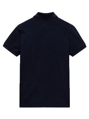 K ELBAS 5 Polo &agrave; manches courtes, pur coton blu marine - Tee-shirt enfant