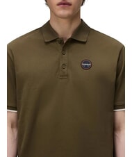 NAPAPIJRI E-BADGE SS 1 polo &agrave; manches courtes olive fonc&eacute; - chemise polo - 3