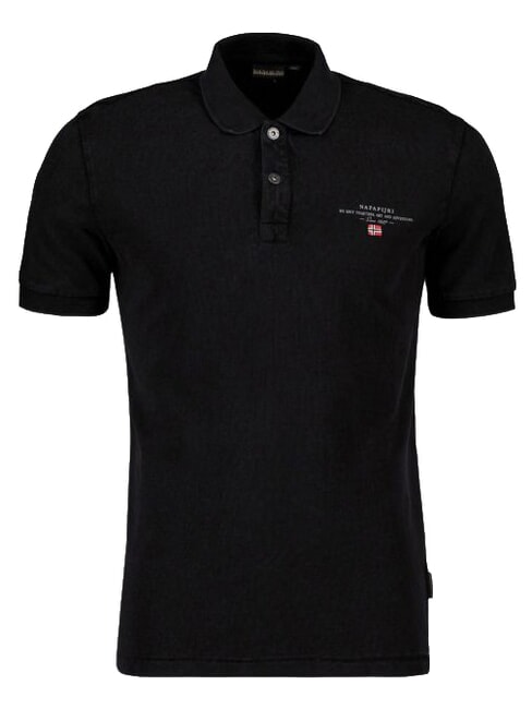 ELBAS 4 Polo en coton &agrave; manches courtes noir 041 - chemise polo