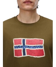 NAPAPIJRI S-MAHSA SS T-shirt &agrave; manches courtes olive fonc&eacute; - T-shirt - 3