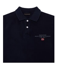 NAPAPIJRI K ELBAS 5 Polo &agrave; manches courtes, pur coton blu marine - Tee-shirt enfant - 3