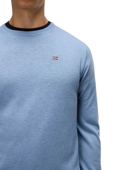 DAMAVAND pull en laine jean d&eacute;lav&eacute; - Pulls pour hommes