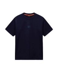NAPAPIJRI S-ELEVATED LOGO SS T-shirt en coton blu marine - T-shirt - 3