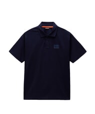 NAPAPIJRI E-ELEVATED LOGO SS polo en coton blu marine - chemise polo - 3