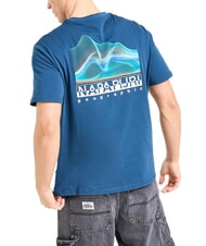 NAPAPIJRI S-RORVIK SS T-shirt en coton clair de lune bleue - T-shirt - 2