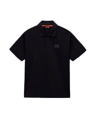 NAPAPIJRI E-ELEVATED LOGO SS polo en coton beaut&eacute; noire - chemise polo - 3