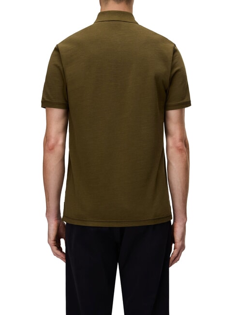 EBEA 3 polo en coton olive fonc&eacute; - chemise polo