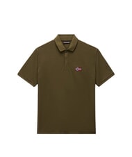 NAPAPIJRI EBEA 3 polo en coton olive fonc&eacute; - chemise polo - 3