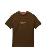 NAPAPIJRI S-BARYTE SS T-shirt en coton olive fonc&eacute; - T-shirt - 3