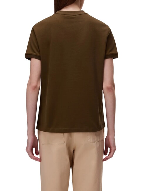 S-BARYTE SS T-shirt en coton olive fonc&eacute; - T-shirt
