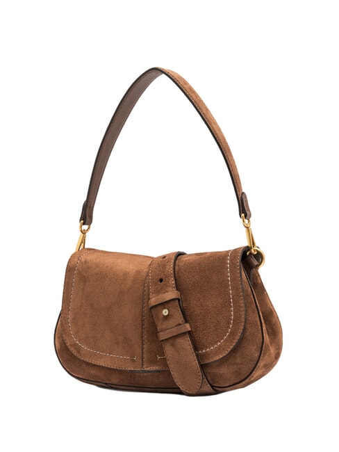 HELENA ROUND sac bandouli&egrave;re en cuir Cognac - Sacs pour Femme