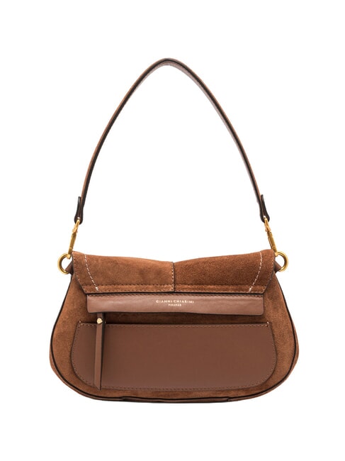 HELENA ROUND sac bandouli&egrave;re en cuir Cognac - Sacs pour Femme