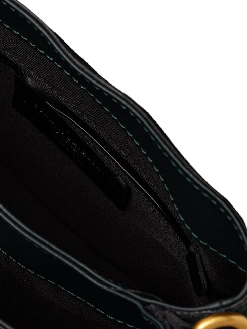 HELENA ROUND Sac bandouli&egrave;re en cuir vert velours - Sacs pour Femme