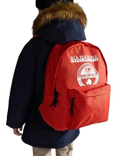 HAPPY DAYPACK 5 Sac &agrave; dos avec poche avant et logo argile orange - Sacs &agrave; dos pour l'&Eacute;cole & les Loisirs