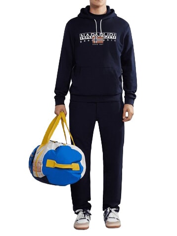 B-AYLMER Sweatshirt &agrave; capuche blu marine - Pulls molletonn&eacute;s