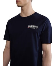 NAPAPIJRI S-KASBA T-shirt &agrave; manches courtes, pur coton blu marine - T-shirt - 3