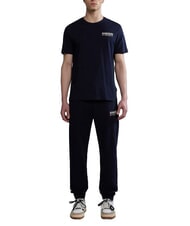 NAPAPIJRI S-KASBA T-shirt &agrave; manches courtes, pur coton blu marine - T-shirt - 4
