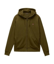 NAPAPIJRI BALIS Sweat-shirt &agrave; fermeture &eacute;clair int&eacute;grale olive fonc&eacute; - Pulls molletonn&eacute;s - 5