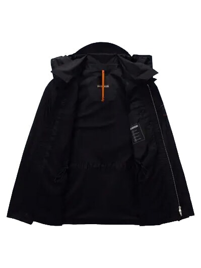 A-RIVALTO FIELD veste &agrave; capuche beaut&eacute; noire - Vestes pour hommes