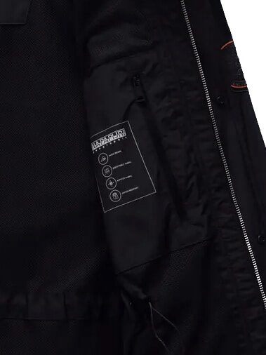 A-RIVALTO FIELD veste &agrave; capuche beaut&eacute; noire - Vestes pour hommes
